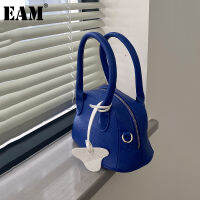 [EAM] Women New Elegant Small High Quality Shell Pu Leather Personality Fashion Tide All-match Top-handle Bag 2021 18A1064