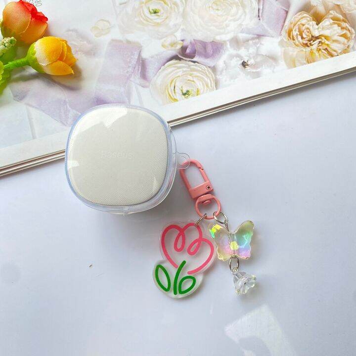 for-baseus-wm01-wm02-earphone-case-tulip-flower-amp-keychain-transparent-silicone-cover-for-baseus-wm02-02plus-hearphone-box-wireless-earbud-cases