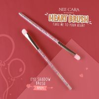 NEE CARA HEART BRUSH นีคาร่า แปรงแต่งหน้า แปรงอายแชโดว์แบบแบน แปรงด้ามหัวใจ แปรงขนนุ่ม N909