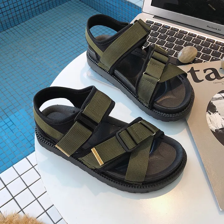 ขายดีที่สุด-ioztt2023-wertzk-sandals-2019-new-summer-flat-with-korean-harajuku-web-celebrity-women-39-s-shoes-roman-beach-f051