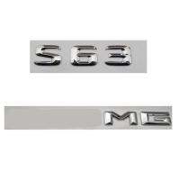 Chrome ตัวอักษร Trunk Badge ป้ายสำหรับ W221 W222 S63สำหรับ AMG