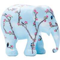 Elephant Parade Blossom &amp; Birds (10-75cm) งานทำมือรูปปั้นช้างสีสันสดใส ของขวัญวันเกิด ของที่ระลึกไทย