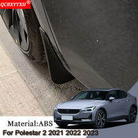 รถจัดแต่งทรงผมสำหรับ Polestar 2 2021 2022 2023 ABS รถ Mud Flaps Splash Guard Mudguards MudFlaps ด้านหน้าด้านหลัง Fender อุปกรณ์เสริมอัตโนมัติ