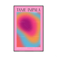 Hot Selling Music Tame Impala-Flower Power Poster, Medieval Modern Pas Floral Art Gradient Spirit Poster, Retro Color Canva