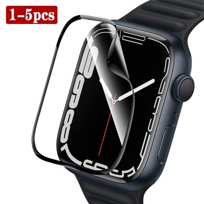 Screen Protector For Apple Watch series Ultra 8 7 49mm 45mm 41mm Soft Glass 9D HD Full Film iWatch 6 5 3 se 44mm 40mm 42mm 38mm Screen Protectors