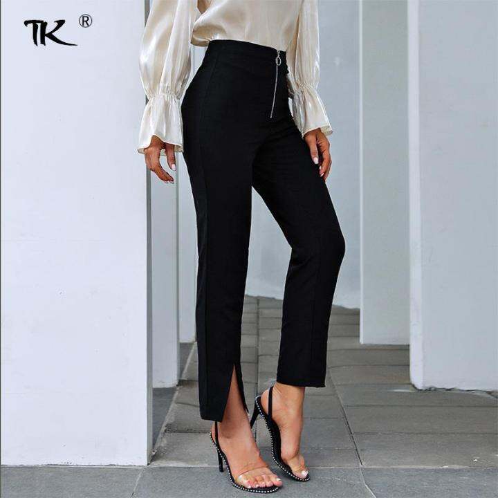 2021womens-black-split-pants-high-waist-zipper-solid-trousers-for-women-elegant-office-ladies-casual-2021-autumn-spring-fashion