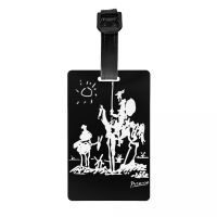 【DT】 hot  Custom Pablo Picasso Don Quixote Luggage Tag Privacy Protection Spanish Artist Baggage Tags Travel Bag Labels Suitcase