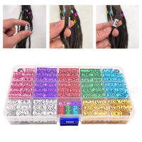 Cke CW】170Pcs Hair id Dreadlock Beads Adjustable Cuffs Clips Ring Bead Jewelry