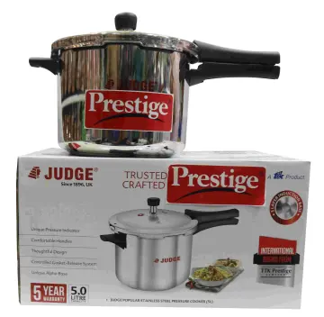 Prestige Popular Stainless Steel 5L Pressure Cooker