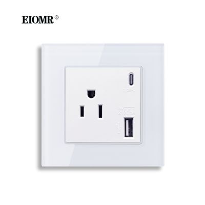【NEW Popular】 EIOMRStandard USB Wall Charging OutletmobileWall Outlet 110 250V พร้อม USB Type C 2.1AChargingOutlet