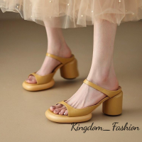 Kingdom_Fashion ร้องเท้าผูหญิง รองเท้าแตะลิ่ม รองเท้าแตะเสริมส้นผู้หญิง ทันสมัย หรู เหมาะสม กระปรี้กระเปร่า B94G0KY 41Z231008