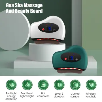 Gua Sha Natural Energy Hot Stone Electric Back Massager For Spa