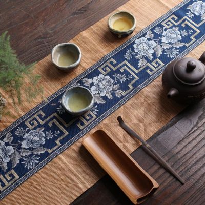 Natural Bamboo Table Runner Handmade Vintage Tea Cup Mat Placemat Japanese Table Flag Home Cafe Restaurant Decoration Coasters