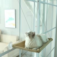 Cat Hammock ระงับเปลญวน All-Season Universal Cat Nest Cat Bed Window มองเห็น Swing Suction Cup Cat Supplies