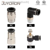 1Pcs High Quality PC/PCF/SL/PL Pneumatic Air Connector 4mm 6mm 8mm Thread 1/8 1/4 3/8 1/2 BSP Female Hose Fittings