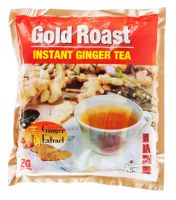 น้ำขิงโกลด์โรส น้ำขิงเข้มข้นพร้อมดื่ม 20 ซอง  Gold Roast Instant Ginger Tea น้ำขิงมาเลย์ น้ำขิงโกลด์โรส น้ำขิงGold Roast