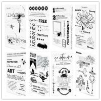 French Clear Stamp for Scrapbooking Transparent Silicone Rubber DIY Photo Album Decor 0869