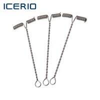 ICERIO 50PCS T Shape Stainless Steel Crappie Rig Arm Branch Balance Fishing Tackle Accessories with Luminous bead Accessories
