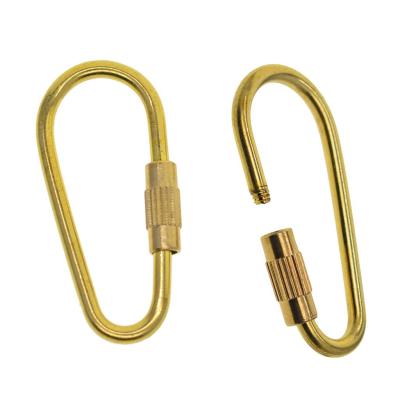 LazaraLife ทนทานทองเหลืองแท็กกระเป๋าพวงกุญแจแหวนสกรูล็อคพวงกุญแจ DIY แขวนแหวน