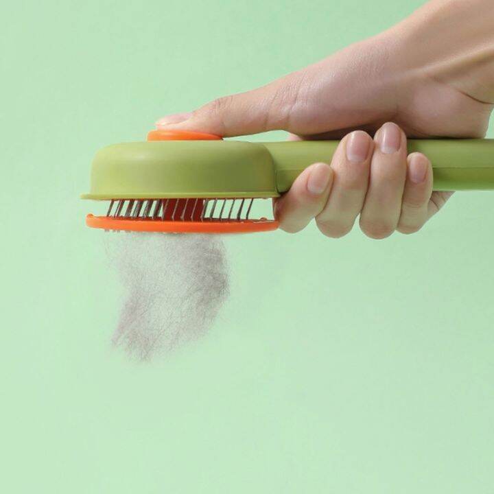 แปรงทำความสะอาดตัวเองสำหรับสุนัขและแมว-pet-shedding-grooming-tool-gentle-remove-undercoat-shedding-mats-and-tangled-hair