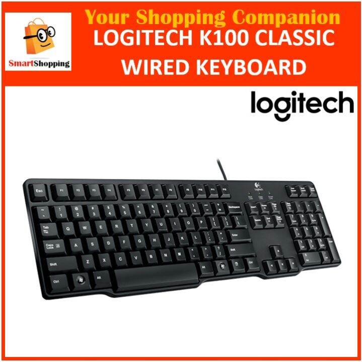 Logitech K100 920-002145 PS/2 - (NOT USB) Classic Black Keyboard ...