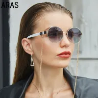 2021 Classic Chain Vintage Round Frame Sunglasses Women Luxury Brand With Chain Trendy Retro Sun Glasses Ladies Eyewear UV400