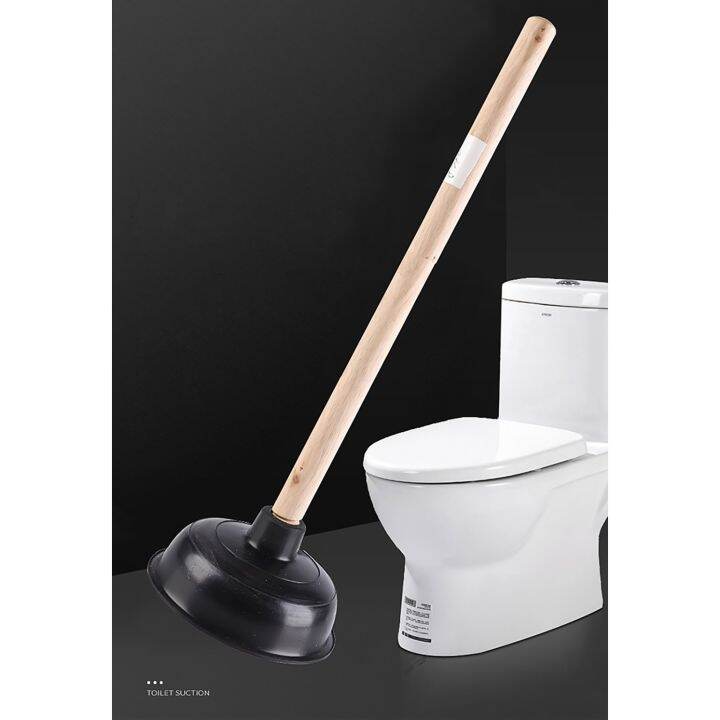 Toilet plunger Heavy duty Toilet pump Toilet plunger Wooden handle Cleaner Drain cleaner Sink