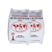 1kg Sữa Bột Nguyên Kem Hỗ Trợ Tăng Cân Hai Con Bò Đỏ 500g túi
