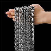 High-end 316L Titanium Steel Hand-assembled Ins Ladies Necklace Male Trendy Personality Hip-hop Sweater Chain Wholesale Fashion Chain Necklaces