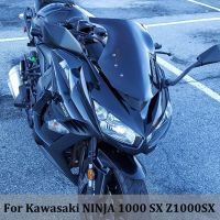 ✑♤กระจกบังลม Z1000SX กระจกรถยนต์กันลมหักเหสำหรับ Kawasaki NINJA 1000 SX Z1000-SX 2010 11 2012 2013 2014 2015 2016ฟองคู่