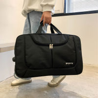 แบบพกพารถเข็นกระเป๋าเดินทางกระเป๋าเดินทางที่มีล้อทนทานกลิ้ง Duffel กลางแจ้งวันหยุดสุดสัปดาห์การเดินทางกระเป๋าฟอร์ดผ้า XA854F เก็บ