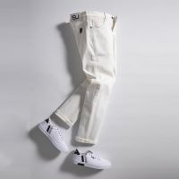 【YD】 2023 Men Jeans Fashion Classic Regular Straight  Soft Trousers Male Advanced Stretch Pants