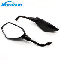 Nordson Cermin Spion Motosikal สำหรับฮอนด้า CB1000R CB1300 CB600F แตน CBF600 CBR125R Harley ซูซุกิยามาฮ่าคาวาซิกิ BMW