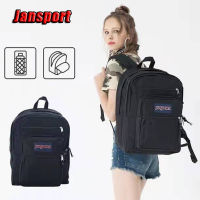 Jansport บิ๊กนักเรียนกองทัพเรือกระเป๋าเป้สะพายหลังคลาสสิกกระเป๋าเป้สะพายหลังเดินทางพื้นฐานสำหรับโรงเรียนกระเป๋าหนังสือที่มีกระเป๋าตาข่ายด้านข้างความจุขนาดใหญ่