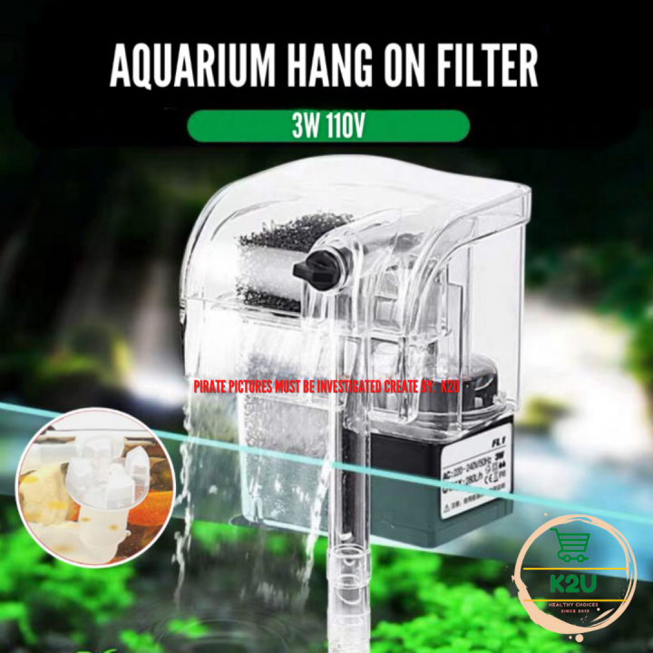 AQUARIUM Hang On Filter Fish Tank Power Filter 3W 240V Waterfall