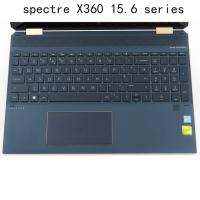 【☸2023 New☸】 erwang81474714 ซิลิโคนฟิล์มปกคีย์บอร์ดสำหรับ Hp Spectre X360 15-Ch 15-Df แบบ Ap Bl 15t-Ap Ch 15t-Eb Df 15t-Bl ทนทาน Tpu ใสนุ่ม15.6นิ้ว