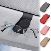 Car Sun Visor Glasses Holder Auto Card Clip Sunglasses Holders Eye Glasses Case Organizer Bracket Car Accessories Interior Decor