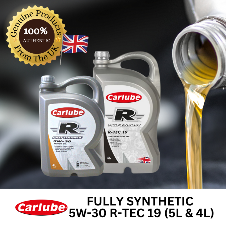 Carlube TRIPLE R fully synthetic engine oil 5W30 R TEC 19 (4L, 5L