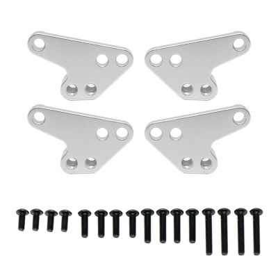Metal Front and Rear Shock Absorber Lower Mount Bracket for 1/10 Traxxas MAXX 2.0 V2 89076-4 WideMaxx Parts Accessories ,Red