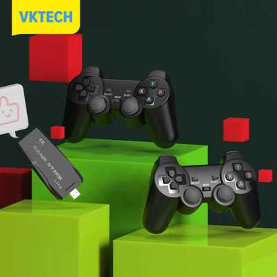 Vktech คอนโซลเกมแนวเรโทร32G/64G,เกมแพดควบคุมที่เข้ากันได้กับ HDMI 10000 + วิดีโอเกมที่มาพร้อมกับ S1/Atari/name/sfc/gba/gb /Gbc สำหรับเด็กผู้ใหญ่