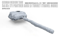 1:35 Scale Die-casting Resin Made Of German Panther D-transportation Turret Model Unpainted