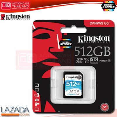 Kingston Canvas Go! 512GB SDHC Class 10 SD memory Card UHS-I 90MB/S R Flash Memory Card (SDG/512GB) ประกัน Synnex ตลอดอายุการใช้งาน