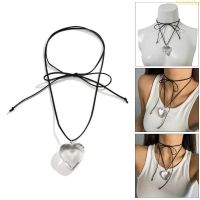 blg Clear Heart Collarbone Chain Korean Version Student Adjustable Chain Jewelry 【JULY】