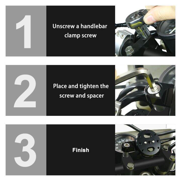 พอดีกับยามาฮ่า-mt-09-xj6-mt-10-ผัน-xsr900-yz450f-xt250-300-gps-รถจักรยานยนต์ที่หนีบมือจับตัวยึดที่ติดตั้ง-nav-sat