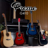 Preme G410 กีตาร์โปร่ง / กีต้าร์โปร่ง +ฟรี กระเป๋าและอุปกรณ์ Music Arms