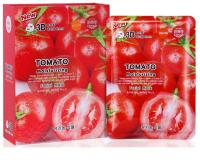 (ยกกล่อง/10ซอง) Belov East Skin 3D Tomato Facial Mask 38ml บีลอฟ อิส สกิน โทเมโท เฟเชี่ยล มาส์คหน้า มะเขือเทศ