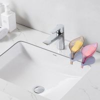 Beautiful And Stylish Leaf Shape Designed Soap Box ABS Material Leafology Decorative Drainage Soap Holder Storage Container Soap Dishes