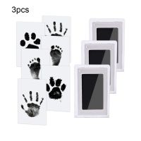 3 Pieces Newborn Baby Handprint Footprint Inkpad Animal Stamp Souvenirs