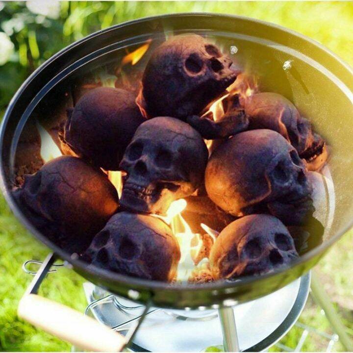 3x-fireproof-portable-skull-sculpture-halloween-ceramic-ornaments-skull-decor-prop