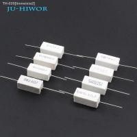 ◇ 10pcs 5W Ceramic Cement Power Resistor TOL 5 Resistors 0.1 0.25 1 1.5 10 22 100 1K 2K Ohm